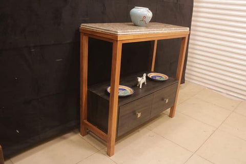 Kitchen Island with thick Marble top (Subject To Price Change)
