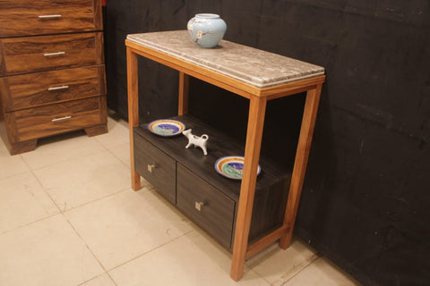 Kitchen Island with thick Marble top (Subject To Price Change)