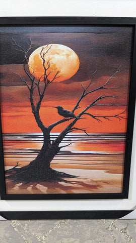 Wall Mounted Frame        Moonlit Solitude