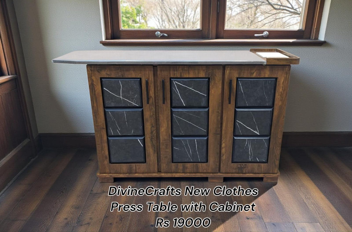 Divinecrafts New 3 Door Iron Table