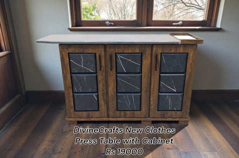 Divinecrafts New 3 Door Iron Table