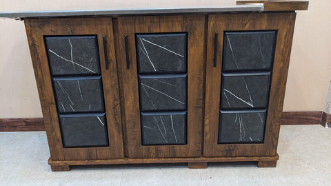 Divinecrafts New 3 Door Iron Table