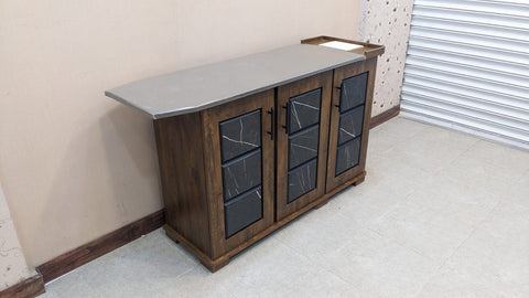 Divinecrafts New 3 Door Iron Table