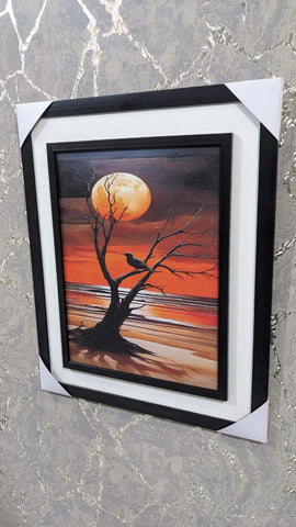 Wall Mounted Frame        Moonlit Solitude